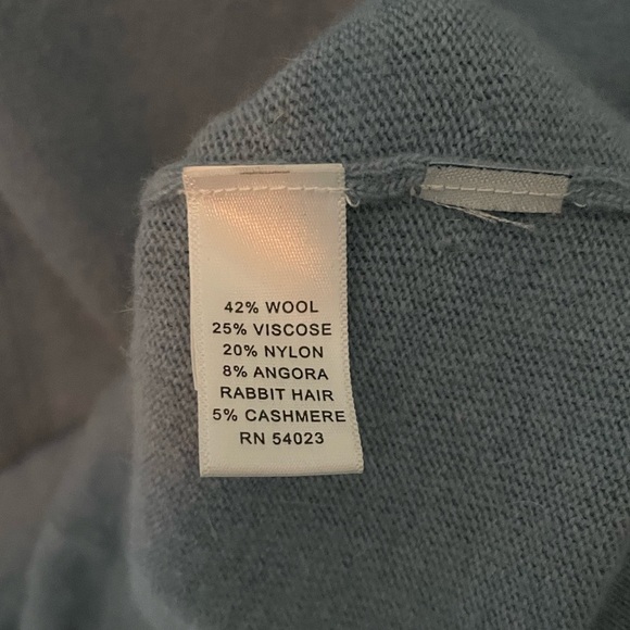 Banana Republic pastel blue angora blend turtleneck - Picture 6 of 6